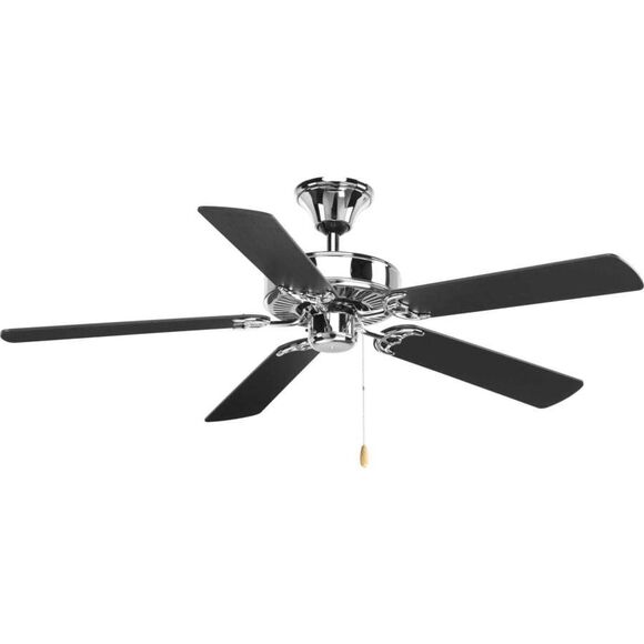 NEW Progress Lighting Grey Five Blade 52 Inches Five-Blade Ceiling Fan Steel - Picture 1 of 8